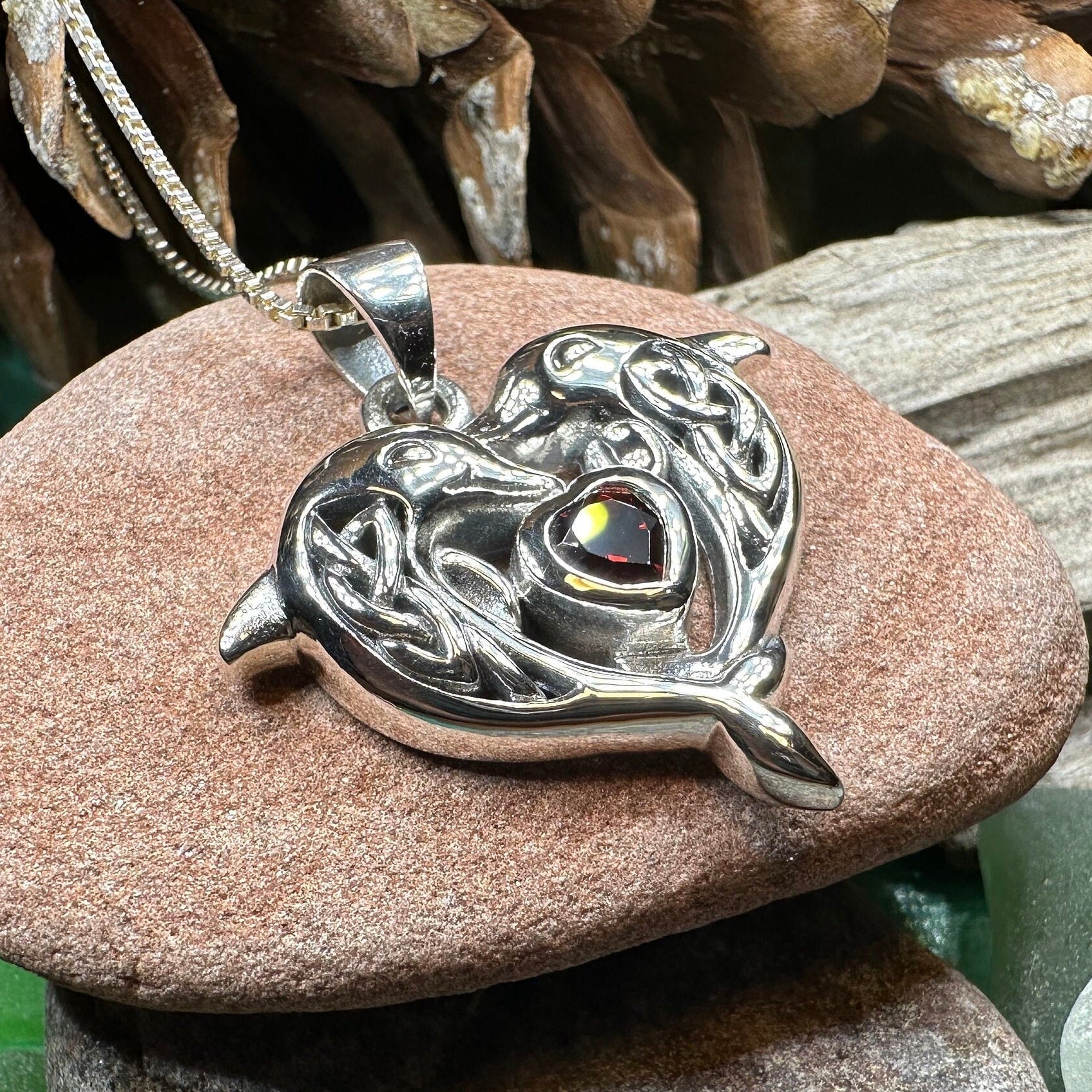 Hebrides Celtic Dolphin Necklace