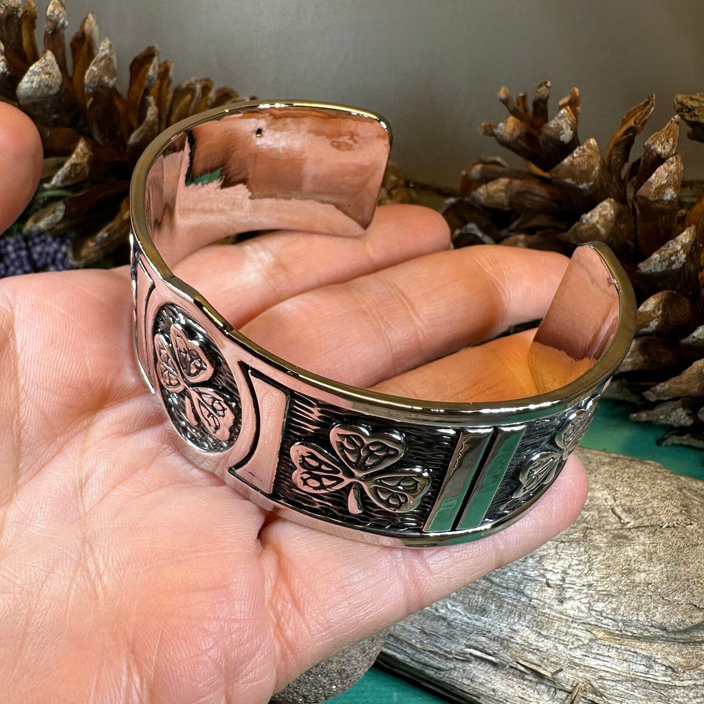 Pewter Shamrock Bracelet