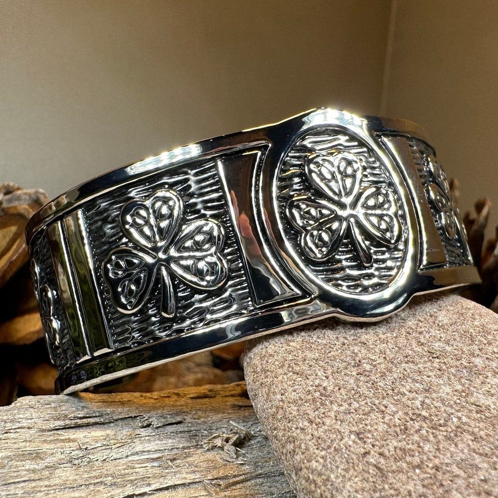 Pewter Shamrock Bracelet