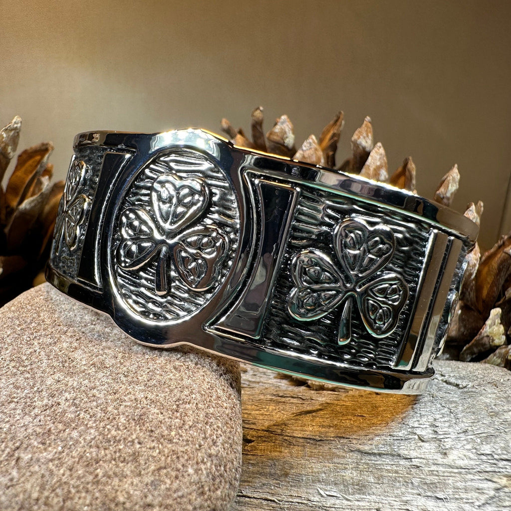 Pewter Shamrock Bracelet