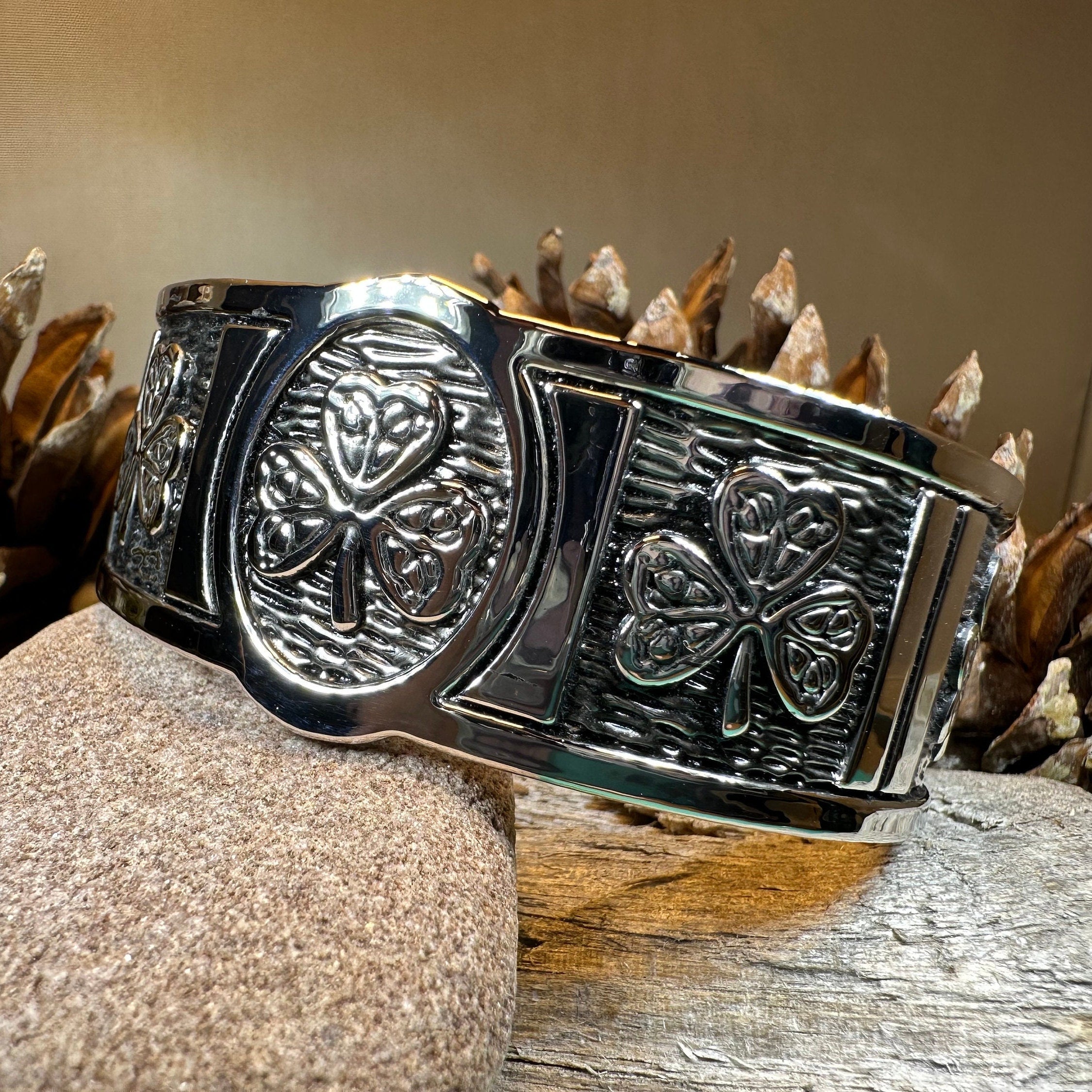 Pewter Shamrock Bracelet