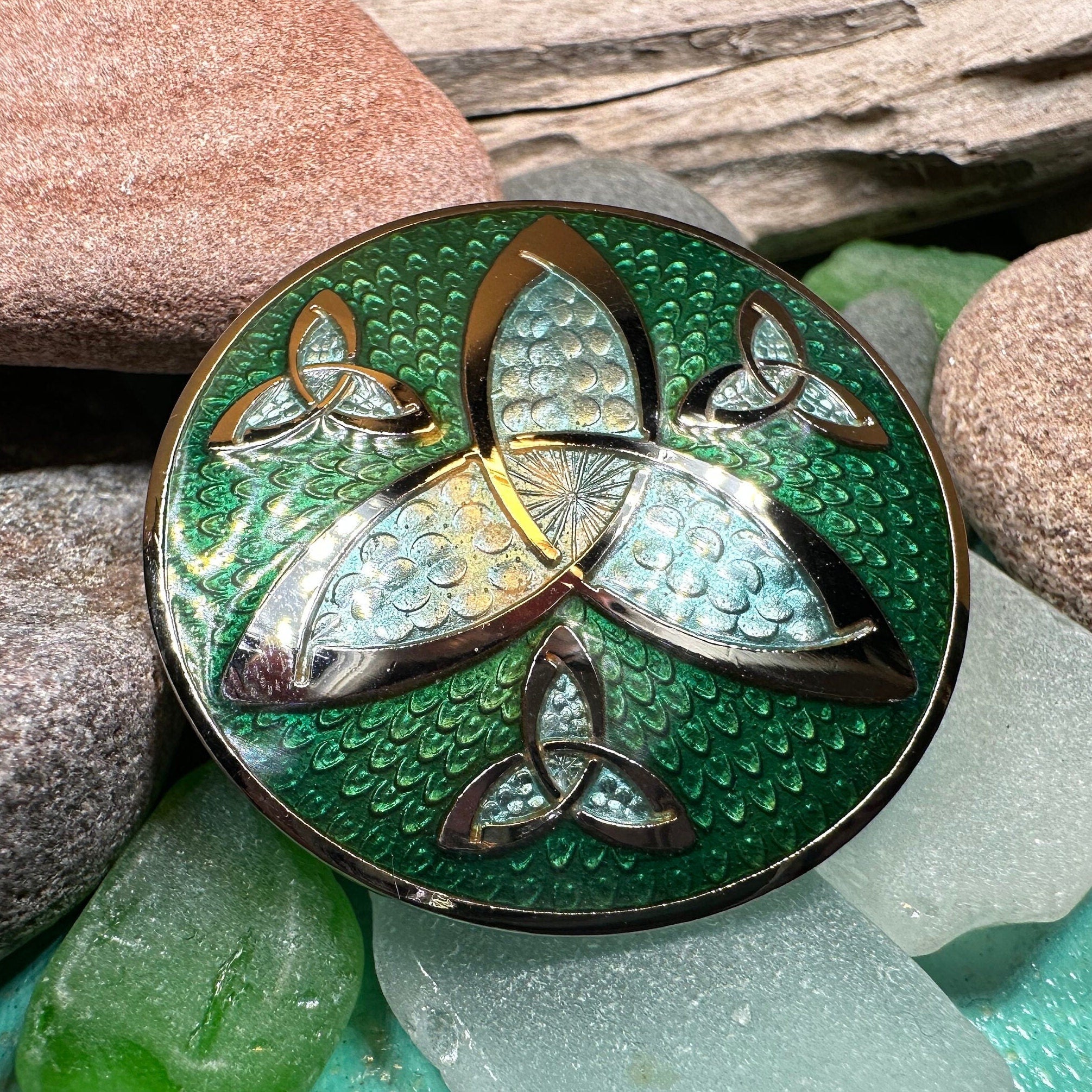 Celtic Four Trinity Knots Brooch