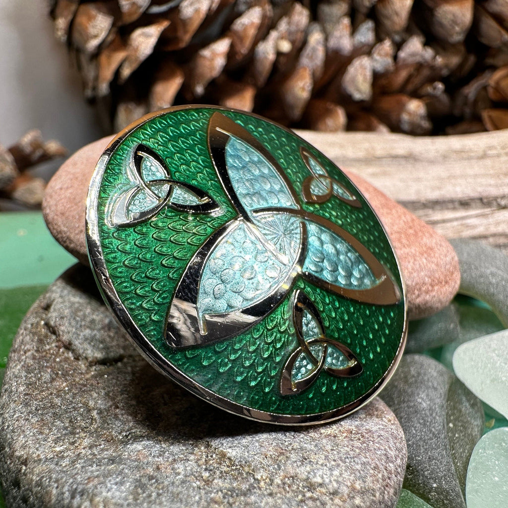 Celtic Four Trinity Knots Brooch