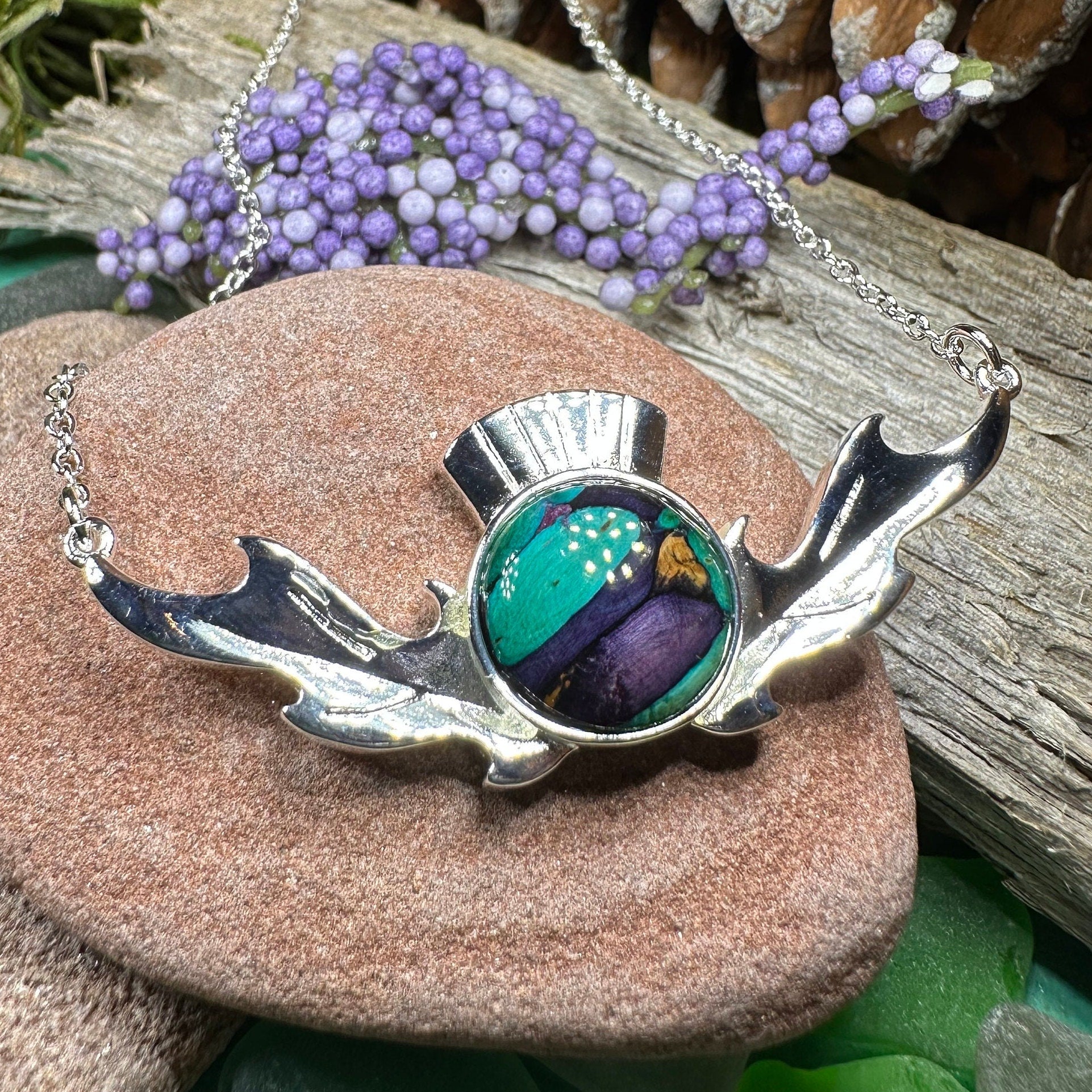 Heathergems Thistle Necklace