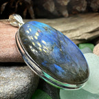 Blue Celtic Night Labradorite Necklace