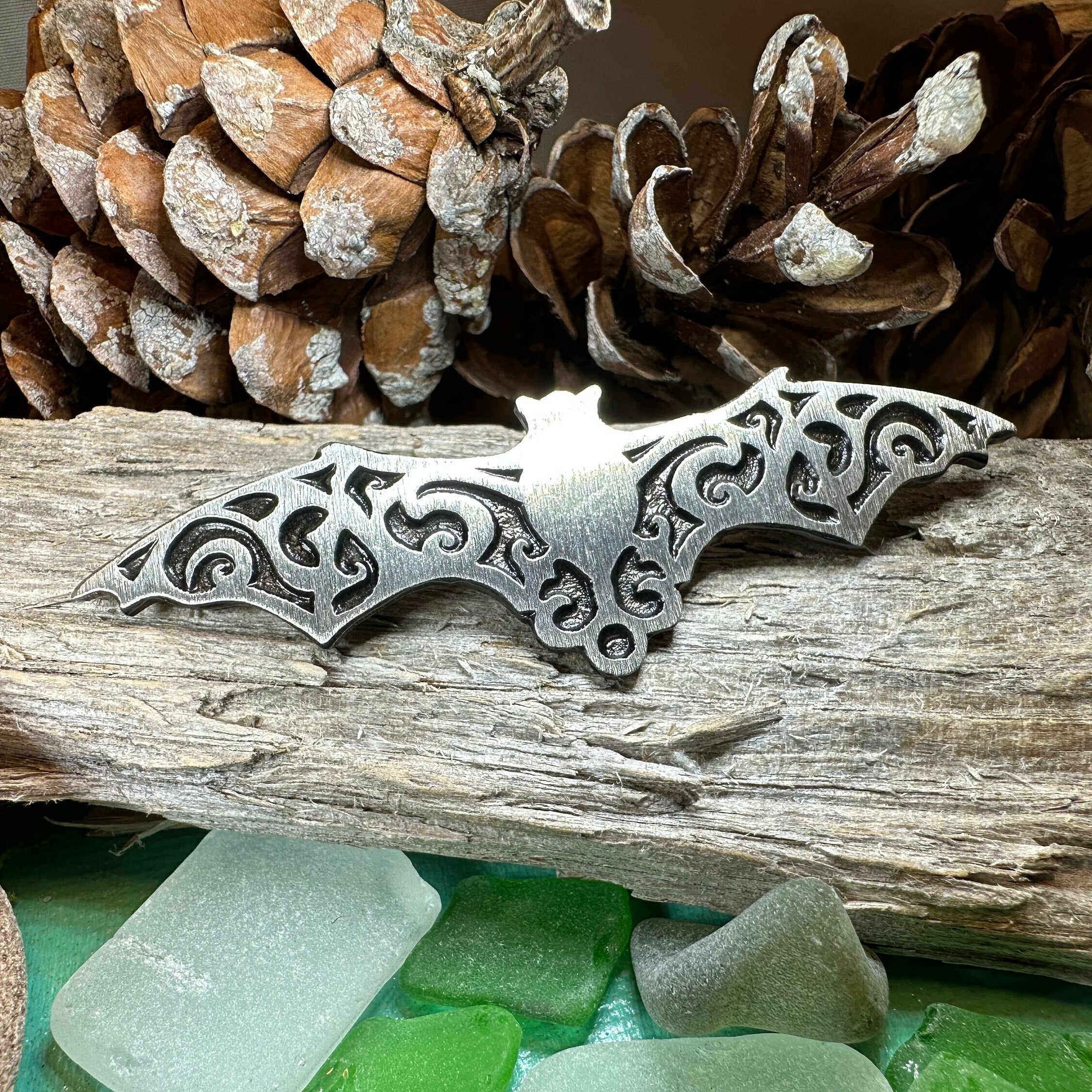 Gothic Bat Brooch