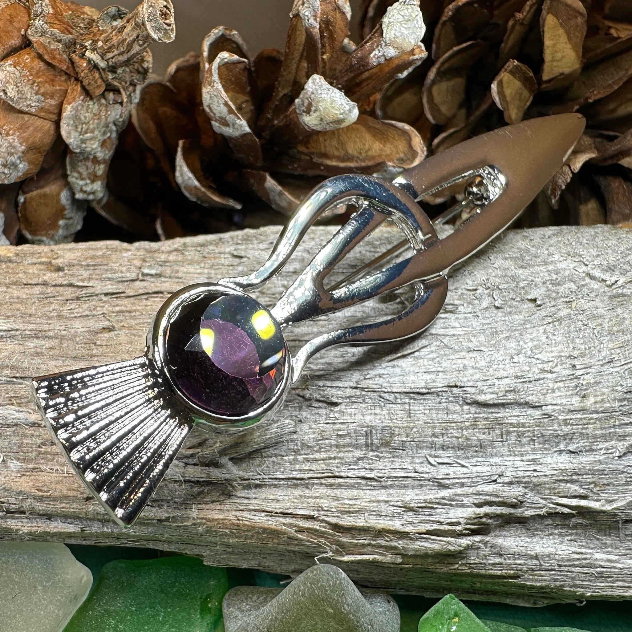 Tollak Thistle Kilt Pin