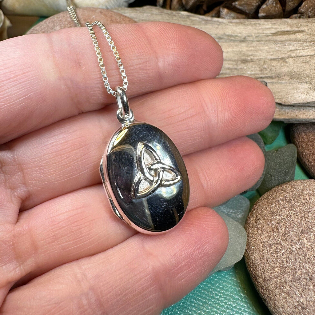 Trinity Knot Locket Necklace