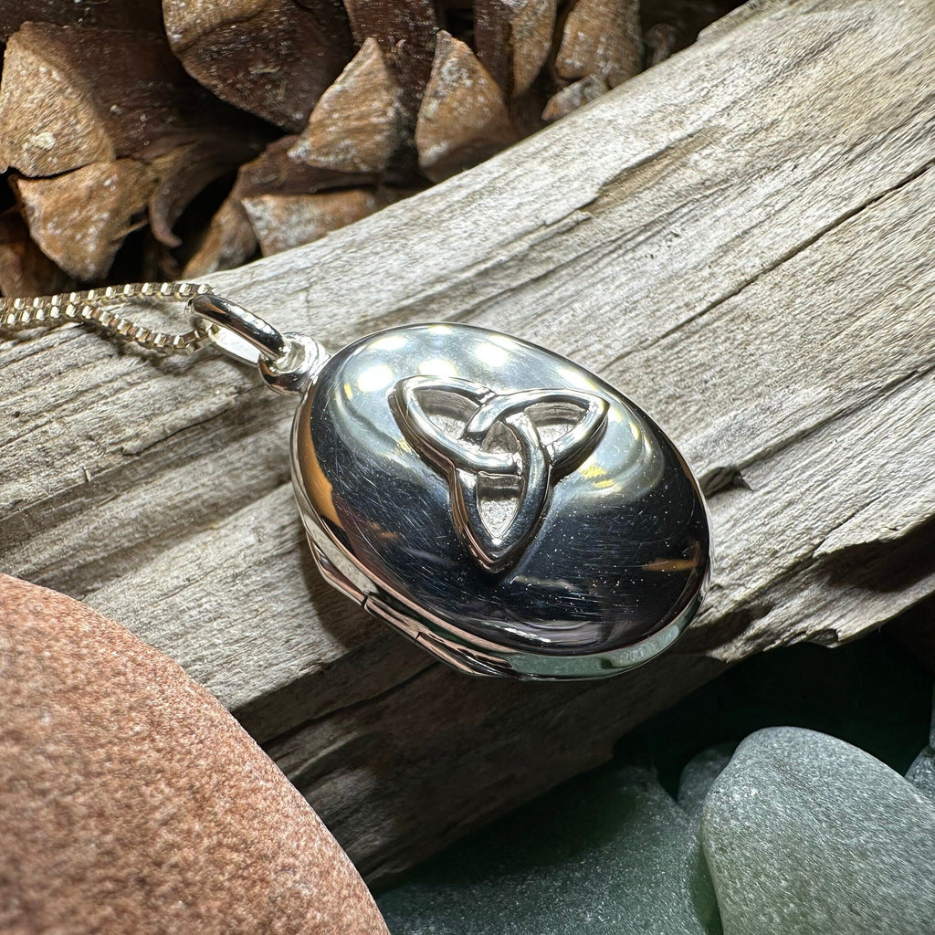 Trinity Knot Locket Necklace
