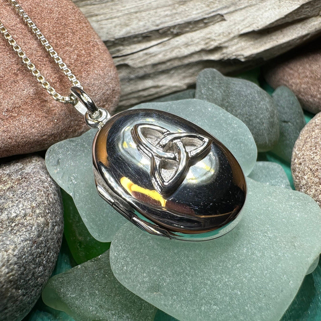 Trinity Knot Locket Necklace