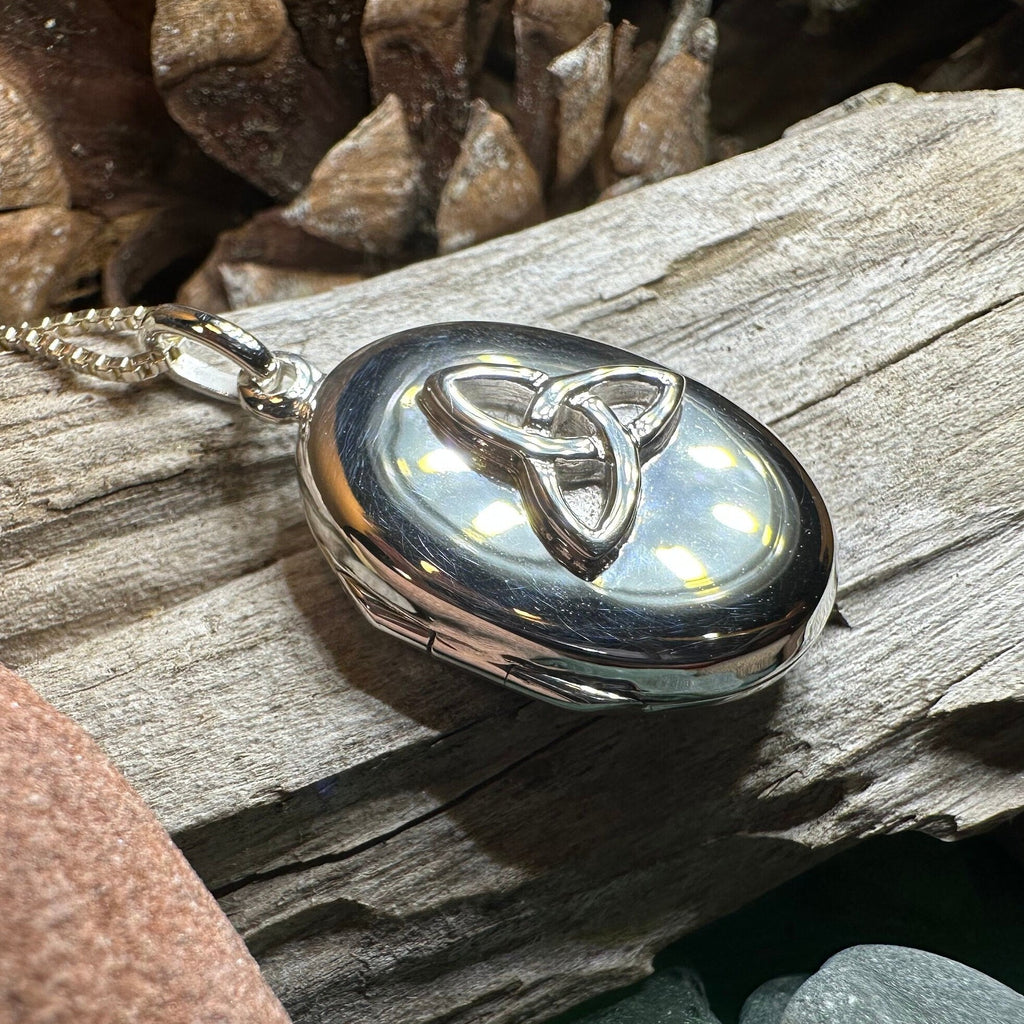 Trinity Knot Locket Necklace