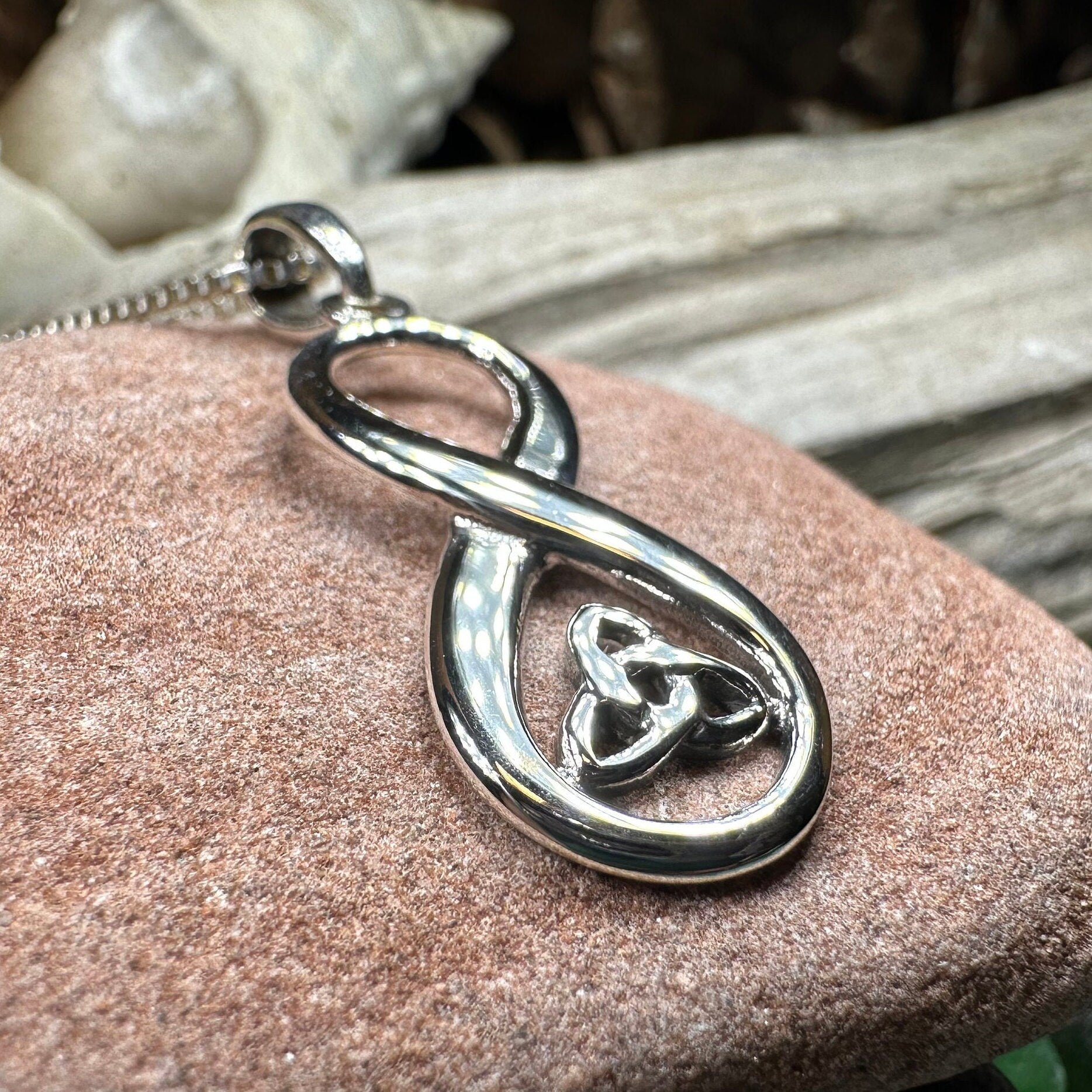 Infinite Love Trinity Knot Necklace