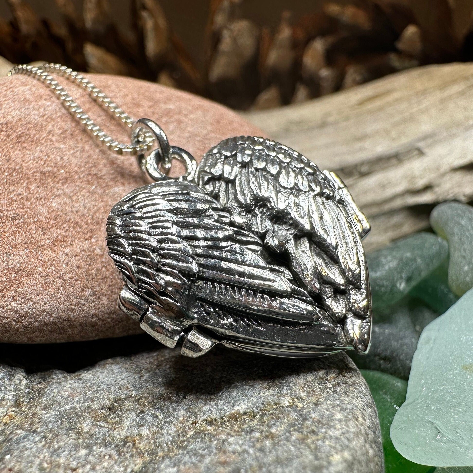 Clarity Angel Wings Locket