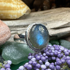 Celtic Twilight Labradorite Ring
