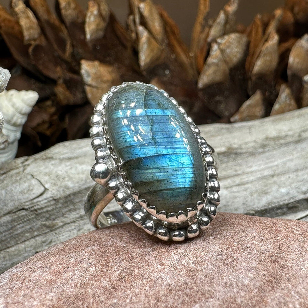 Celtic Storm Labradorite Ring