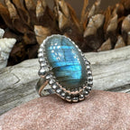 Celtic Storm Labradorite Ring