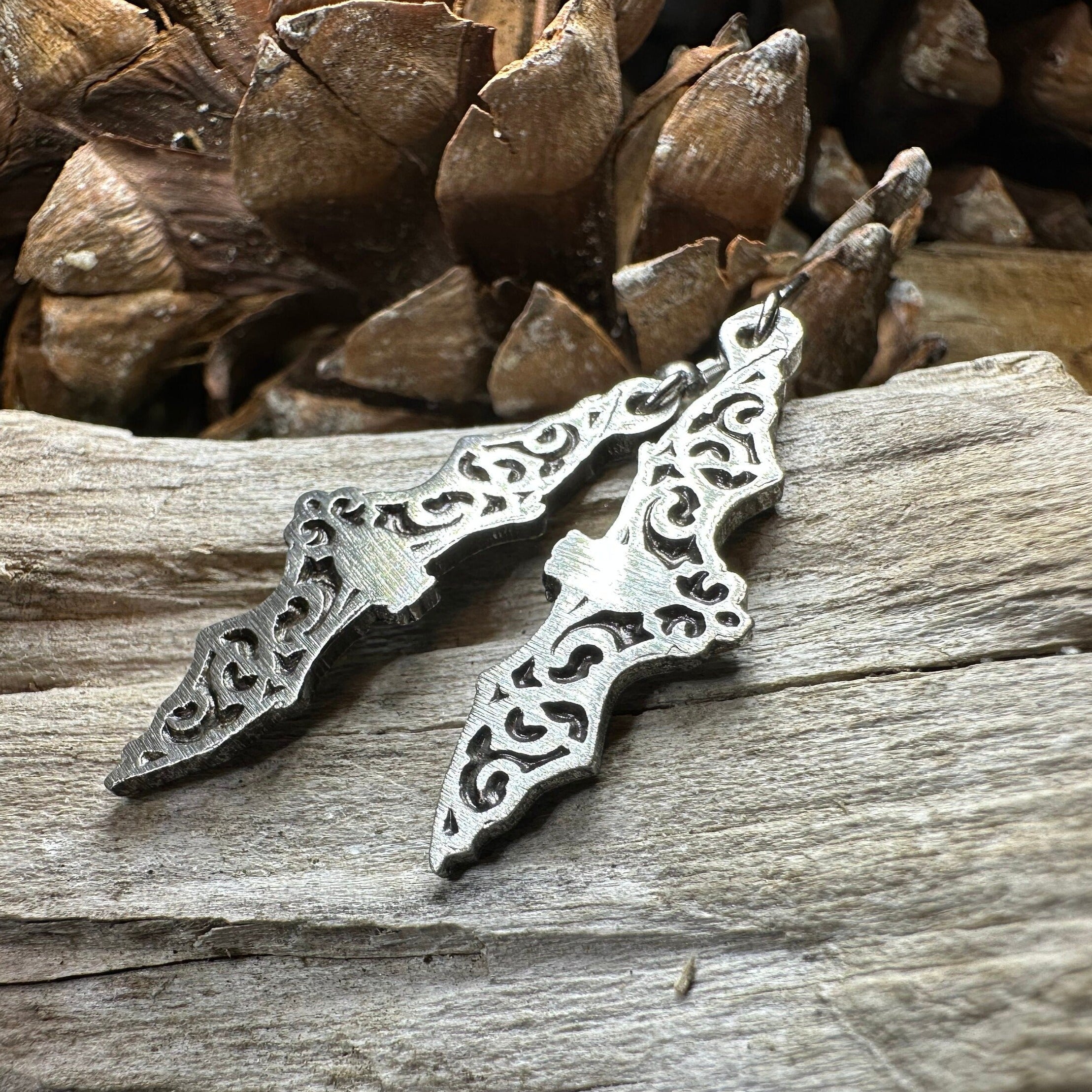Gothic Bat Earrings