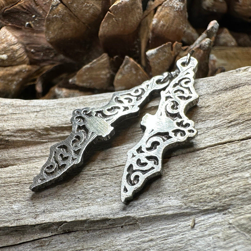 Gothic Bat Earrings