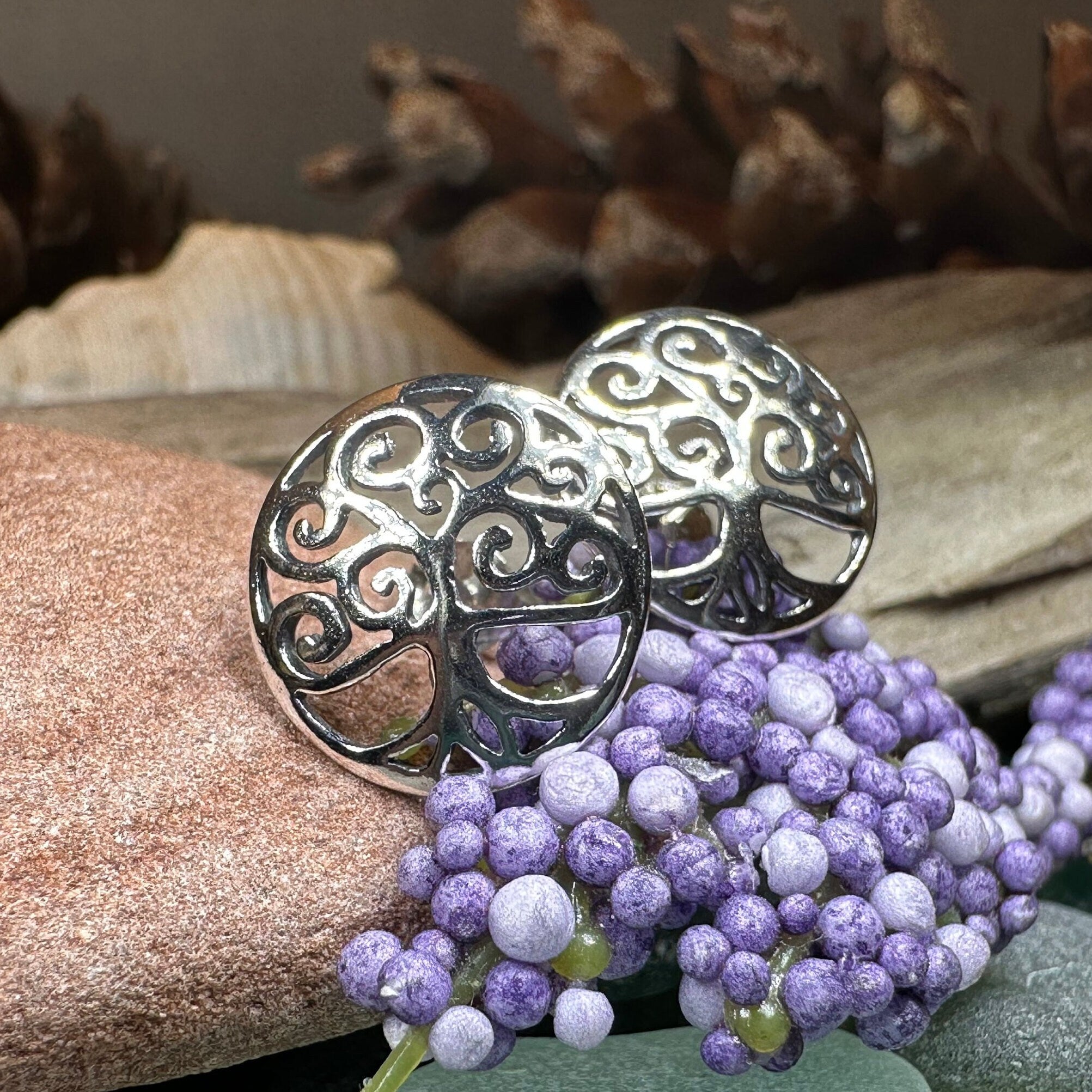 Muirenn Tree of Life Stud Earrings