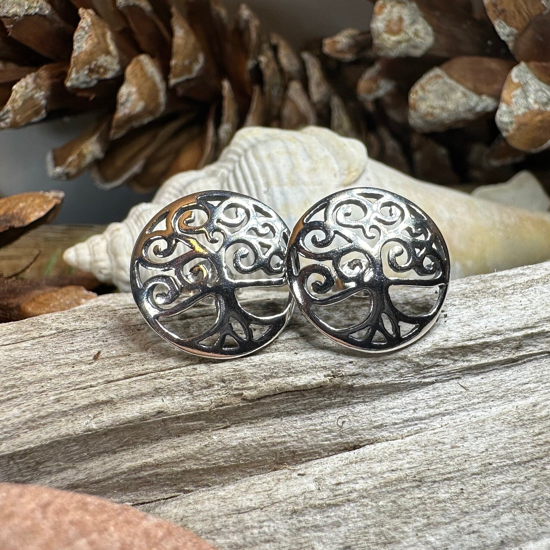 Muirenn Tree of Life Stud Earrings