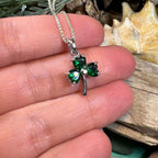 Emerald Shamrock Necklace