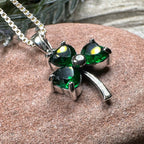 Emerald Shamrock Necklace