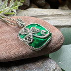 Shannyn Shamrock Enamel Necklace