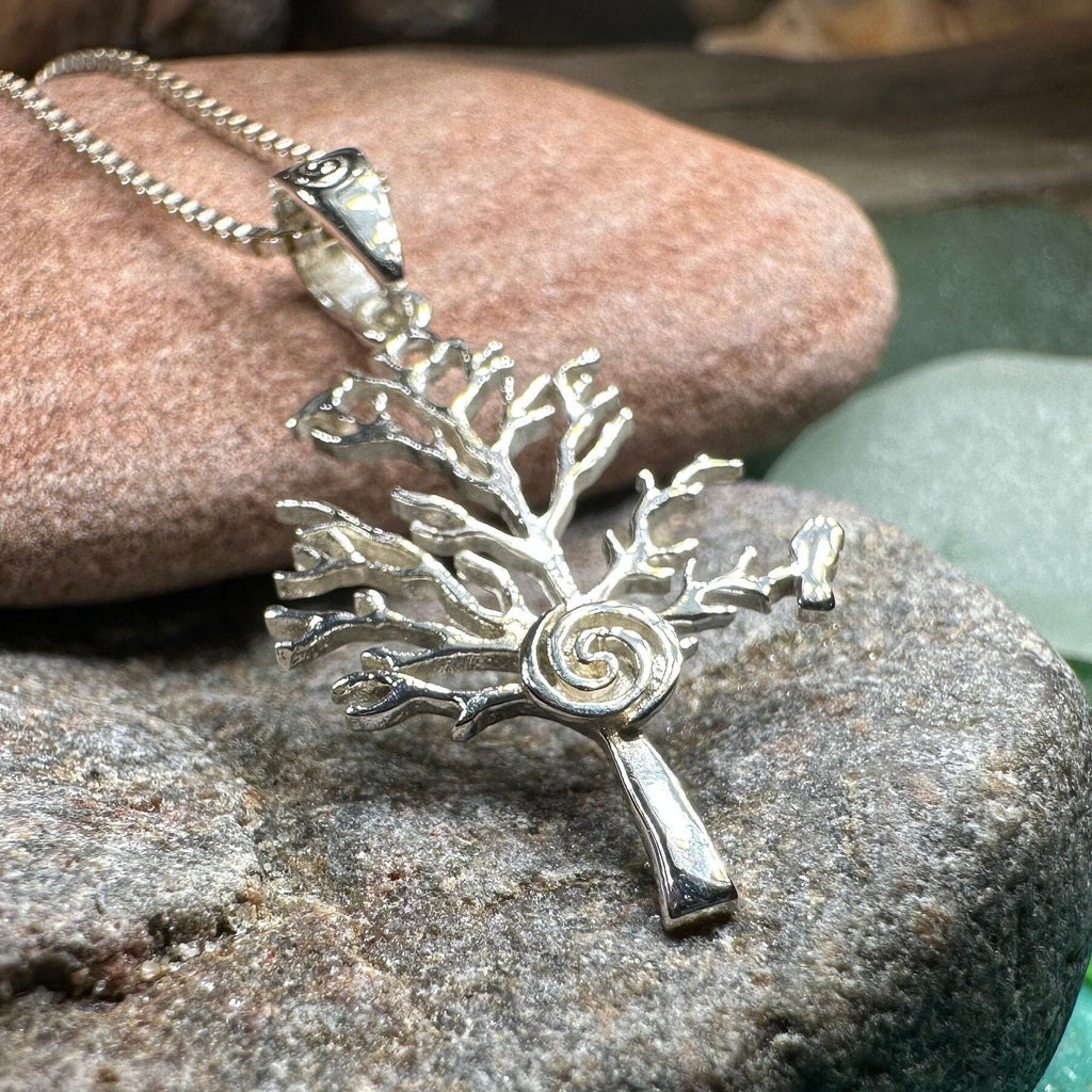 Eternal Spiral Tree of Life Necklace