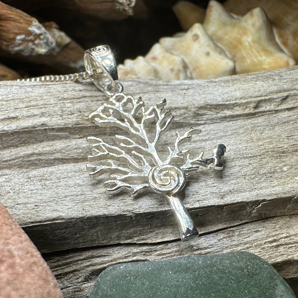 Eternal Spiral Tree of Life Necklace
