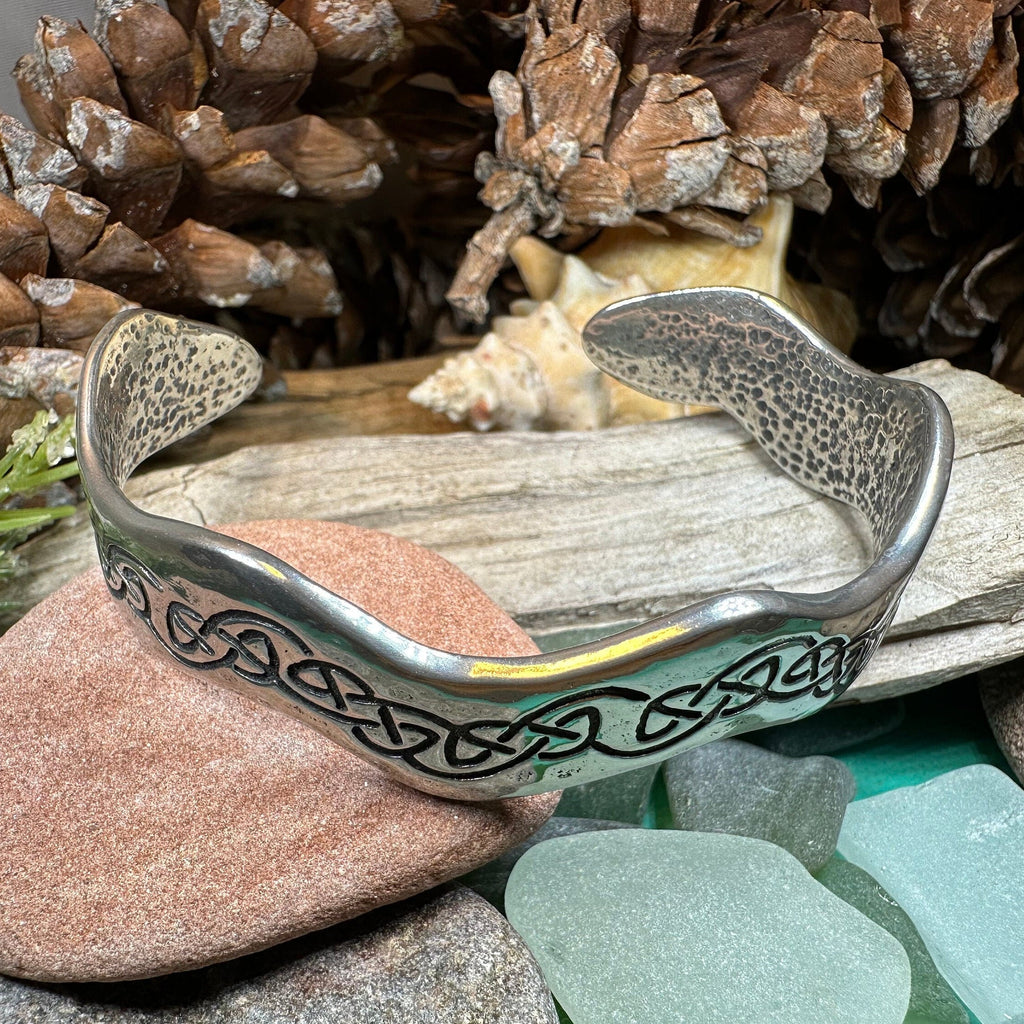 Celtic Wave Pewter Bracelet