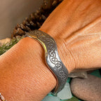 Celtic Wave Pewter Bracelet