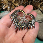 Angel Wings Celtic Cross Brooch