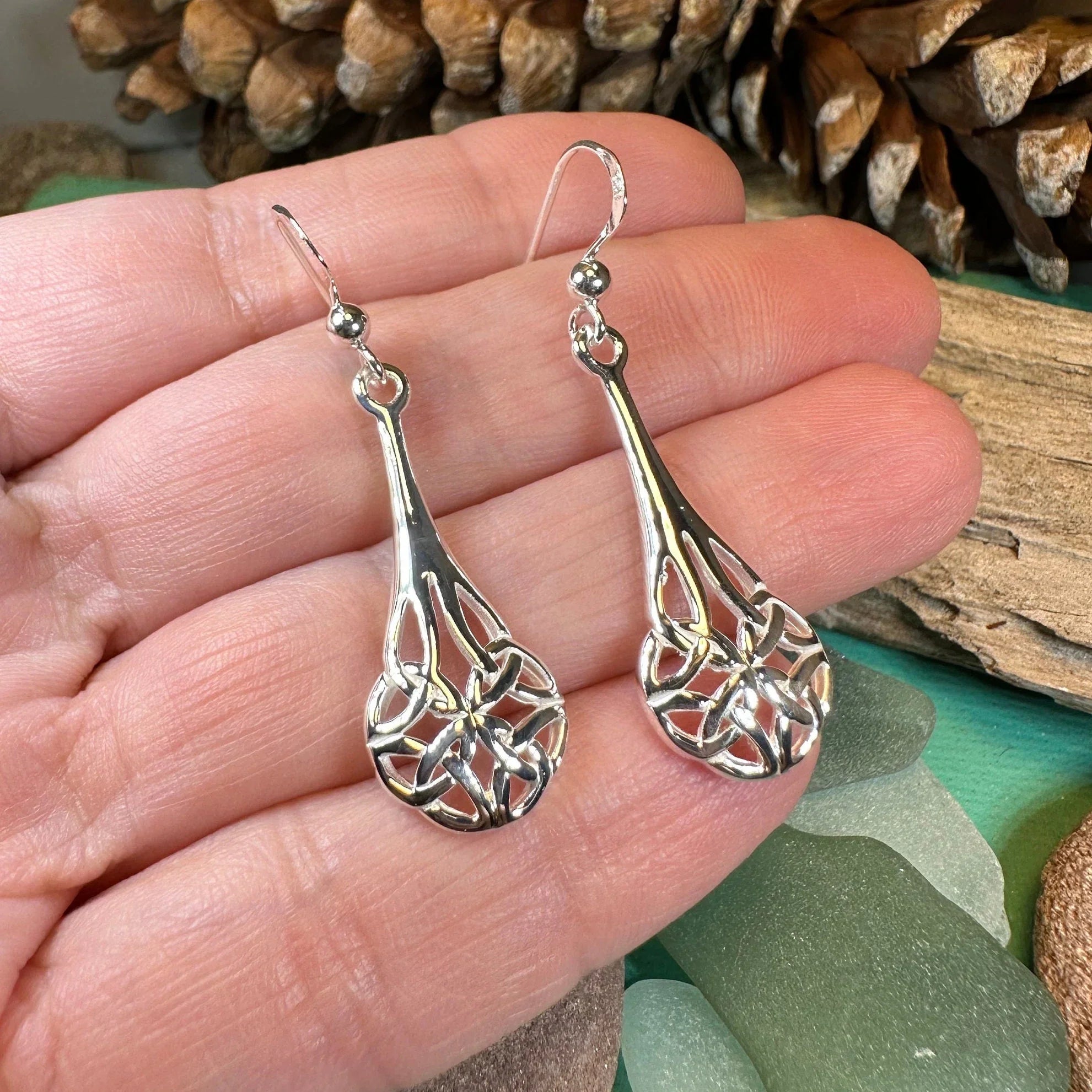 Celtic Teardrop Earrings