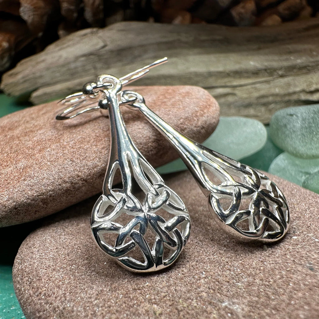 Celtic Teardrop Earrings