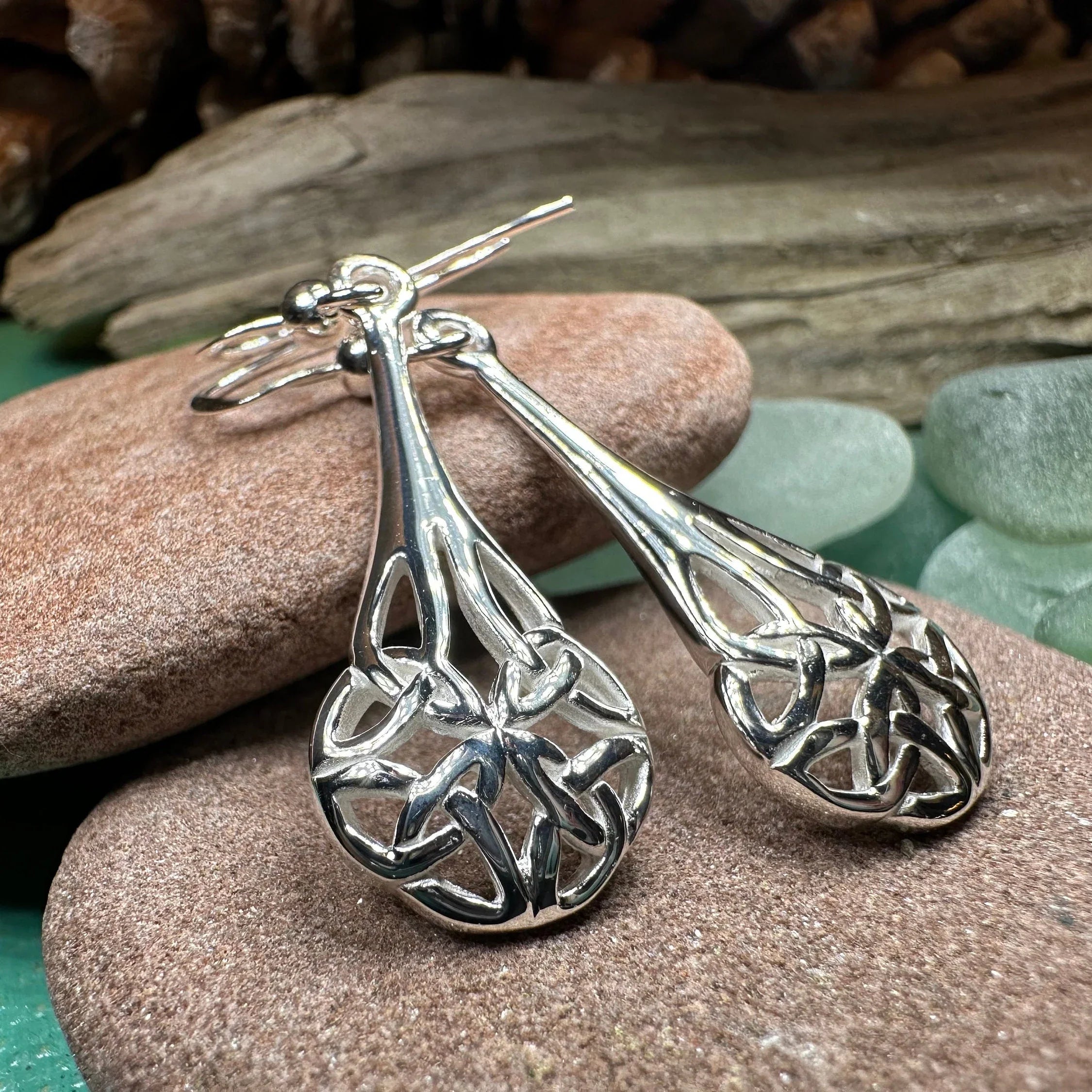 Celtic Teardrop Earrings