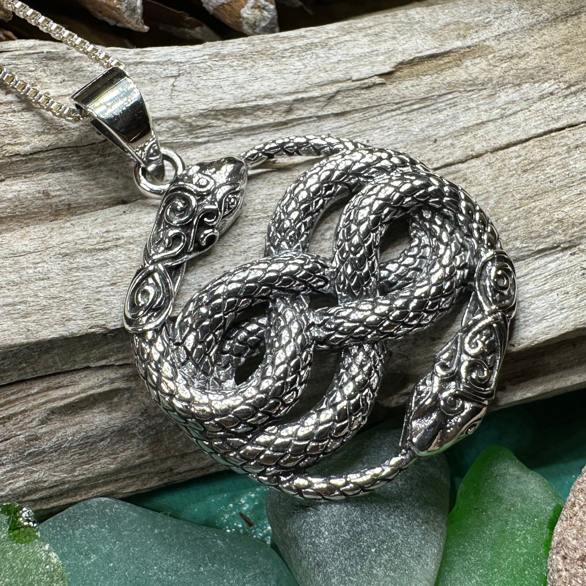 Sivart Celtic Snake Necklace