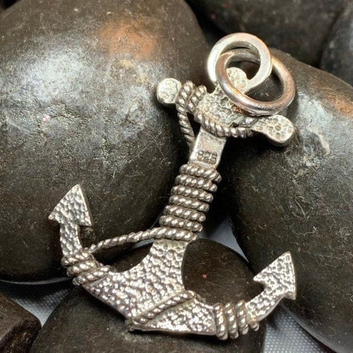 Deep Blue Sea Anchor Necklace