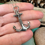 Deep Blue Sea Anchor Necklace