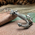 Deep Blue Sea Anchor Necklace