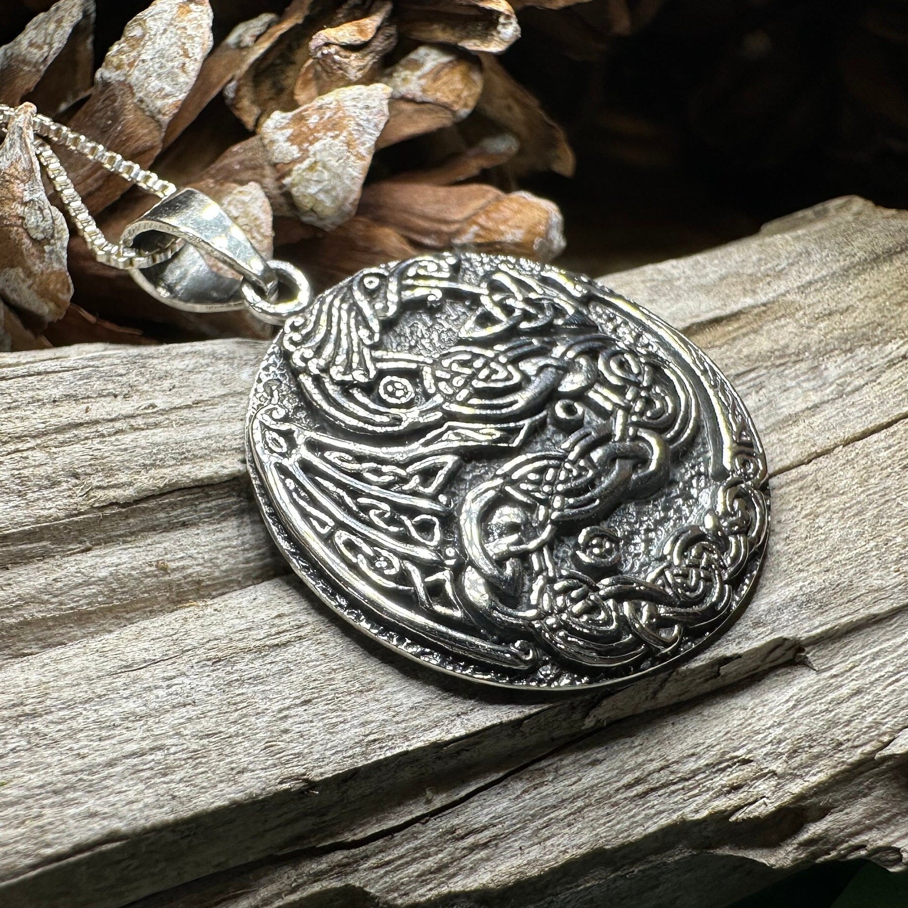 Skoll Celtic Dragon Necklace