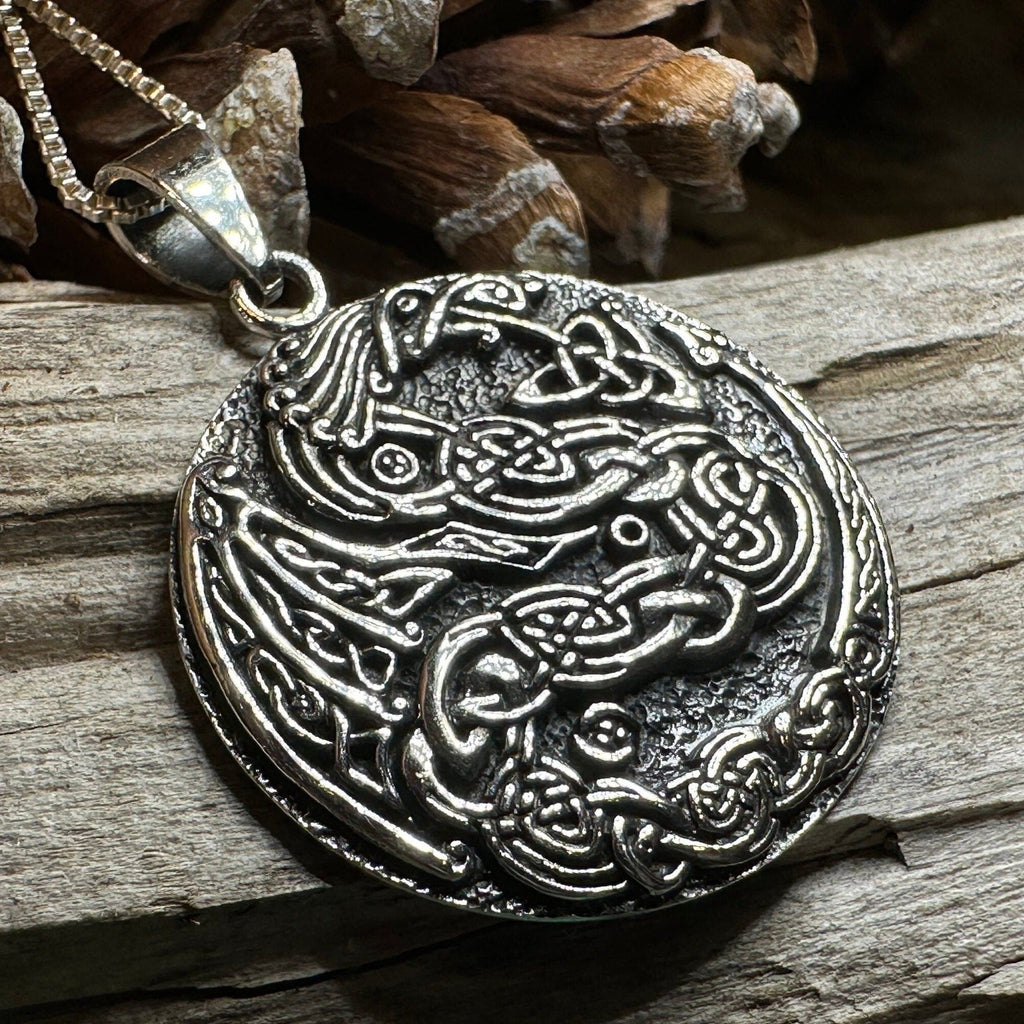 Skoll Celtic Dragon Necklace
