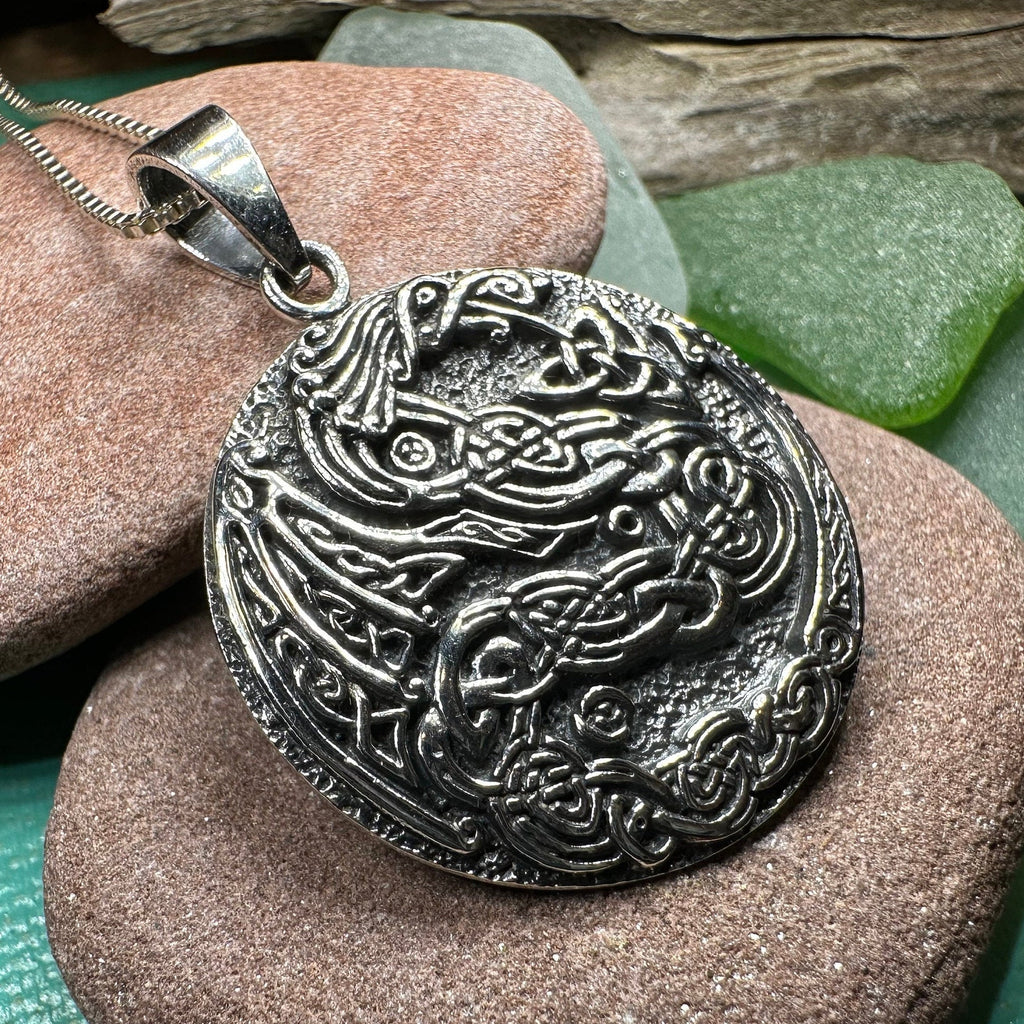 Skoll Celtic Dragon Necklace