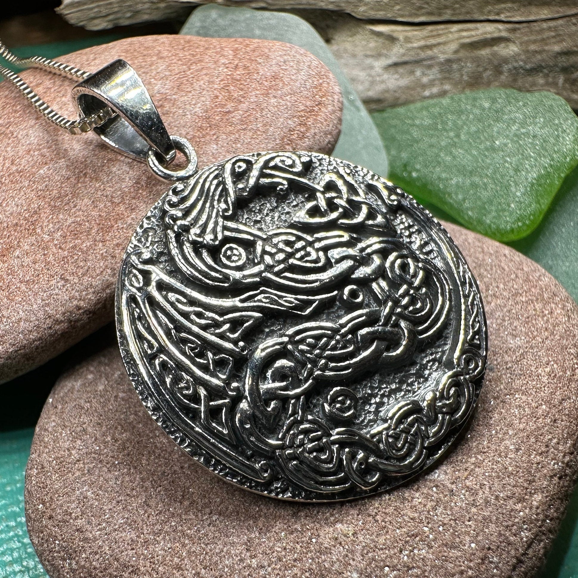 Skoll Celtic Dragon Necklace