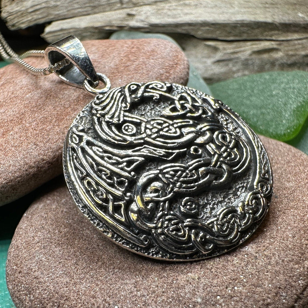 Skoll Celtic Dragon Necklace