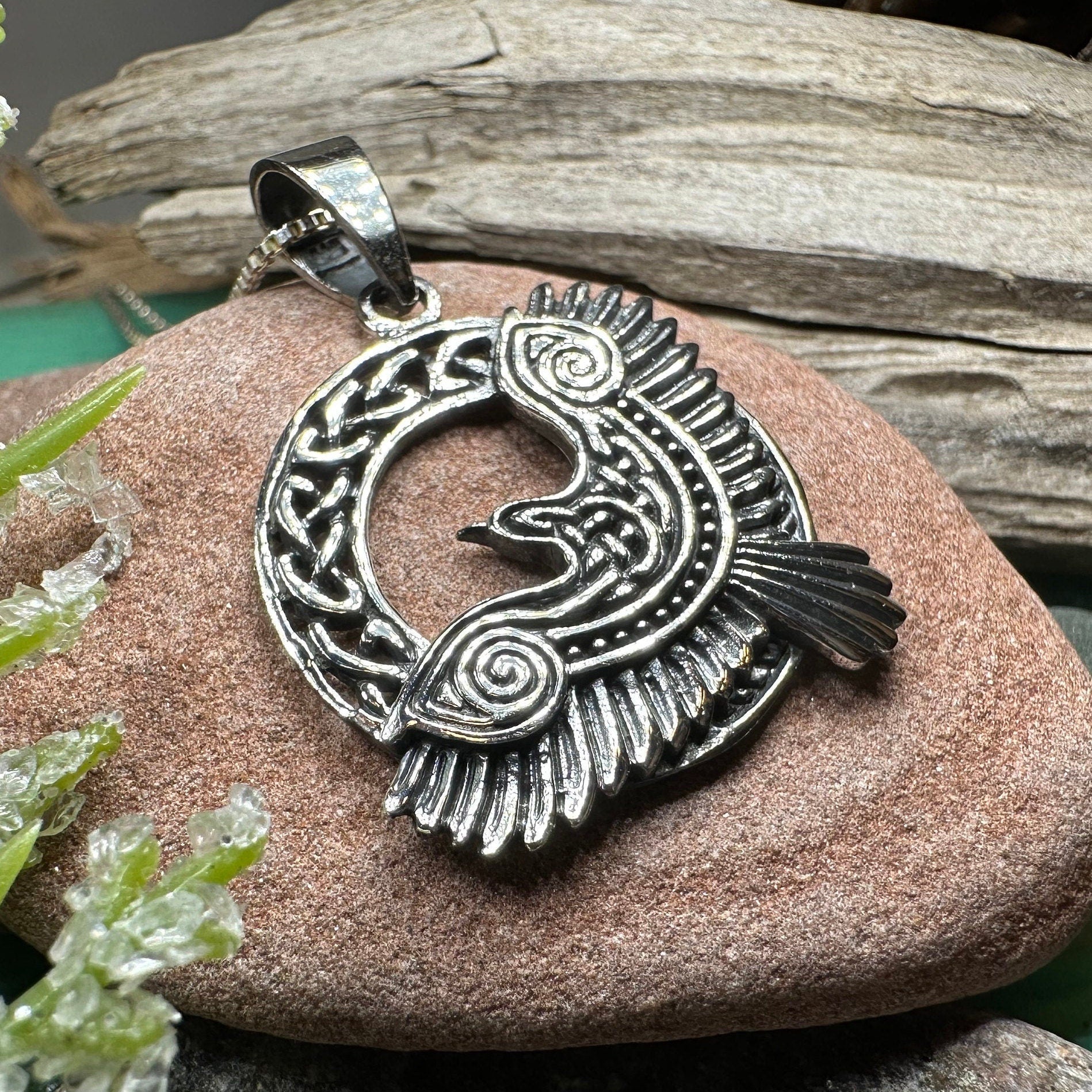 Rivervale Celtic Raven Necklace