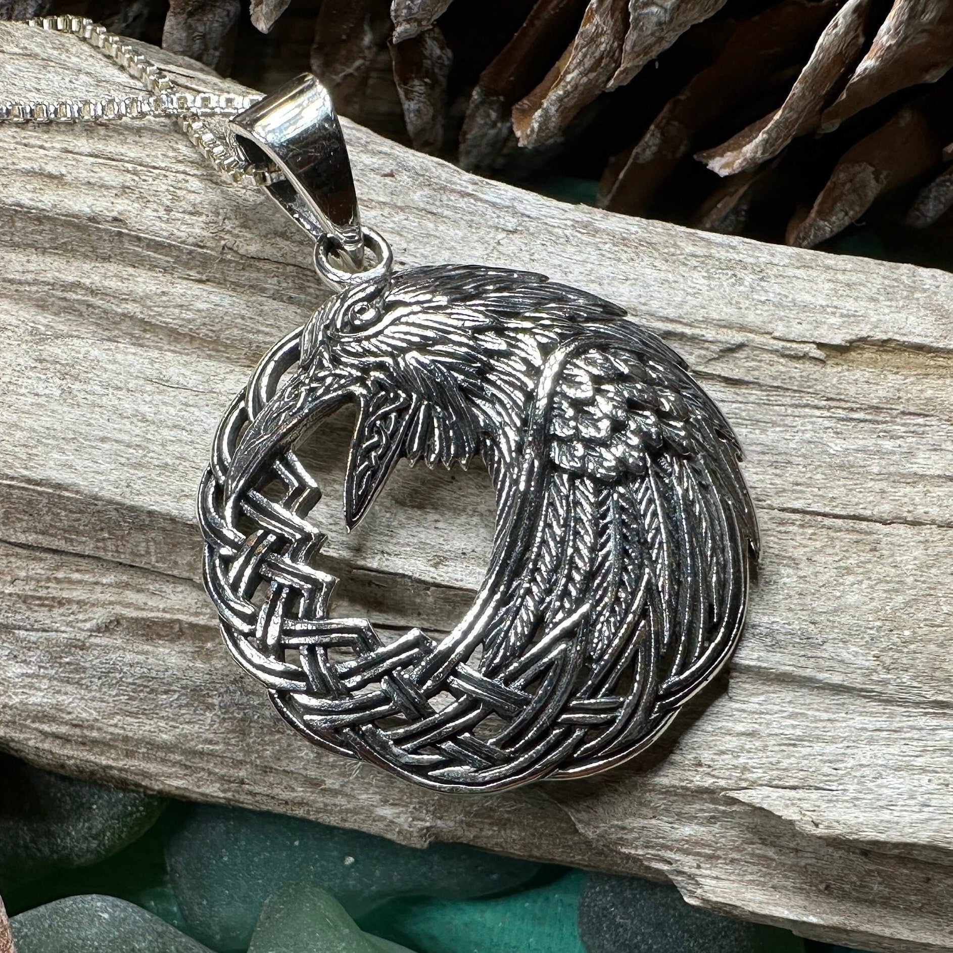 Colton Celtic Raven Necklace