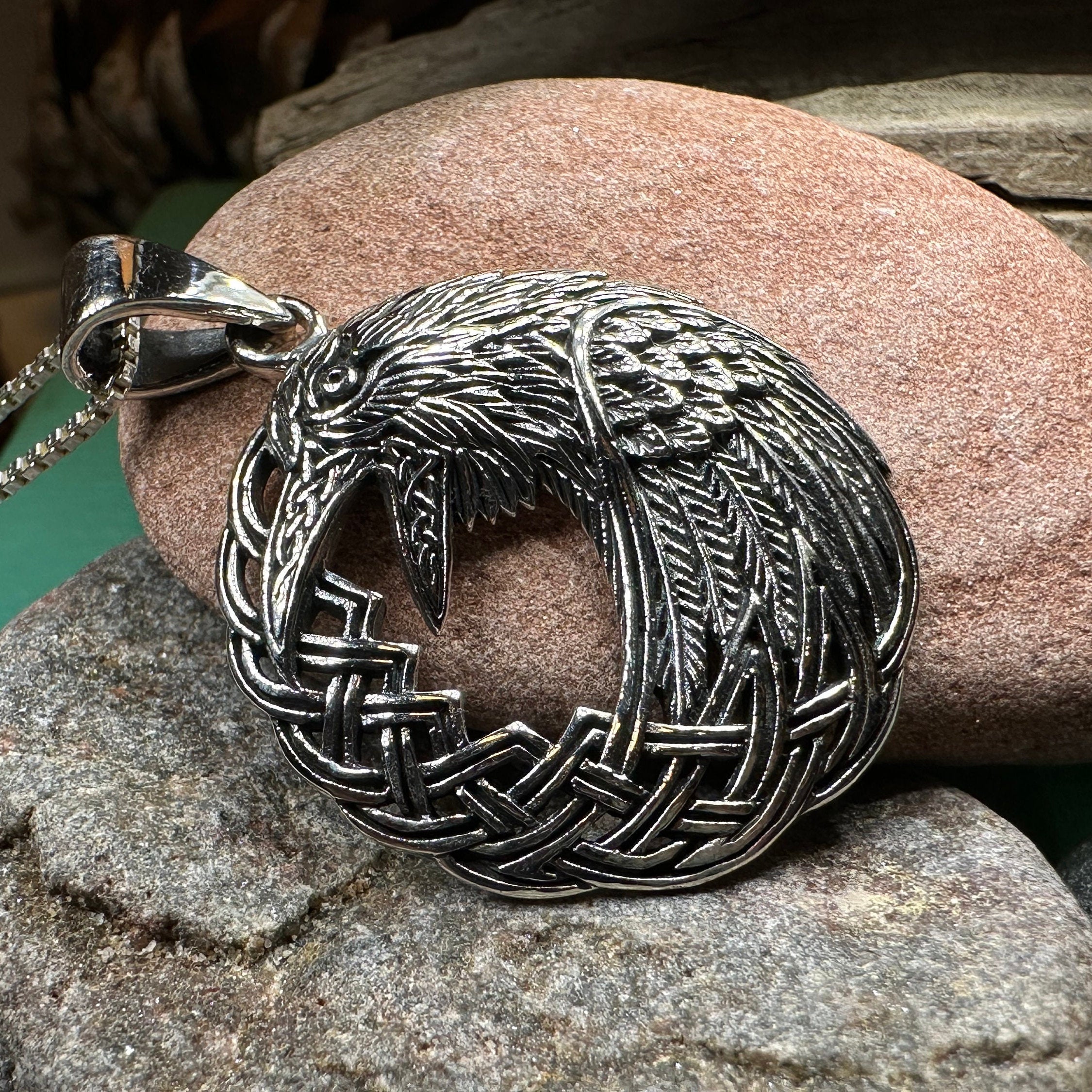 Colton Celtic Raven Necklace