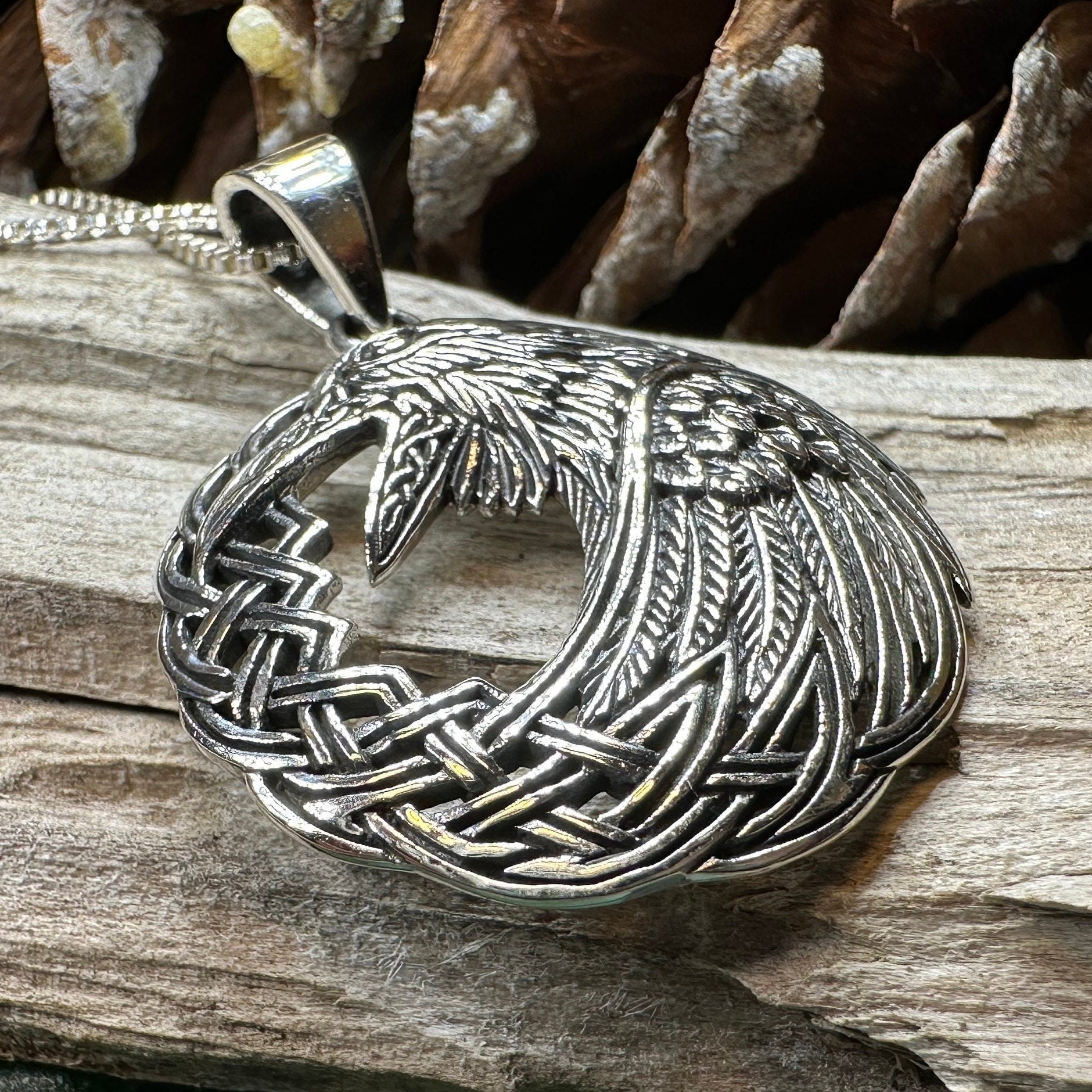 Colton Celtic Raven Necklace
