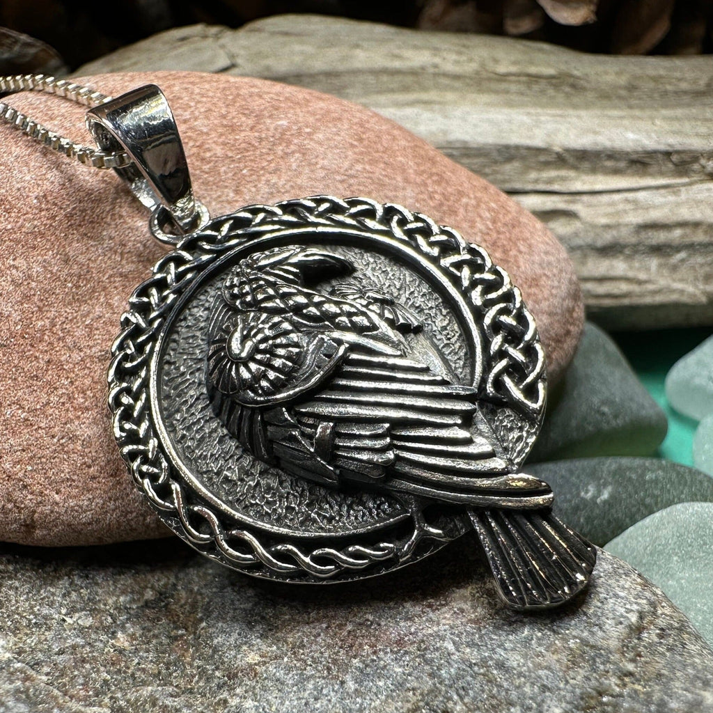 Endre Celtic Raven Necklace