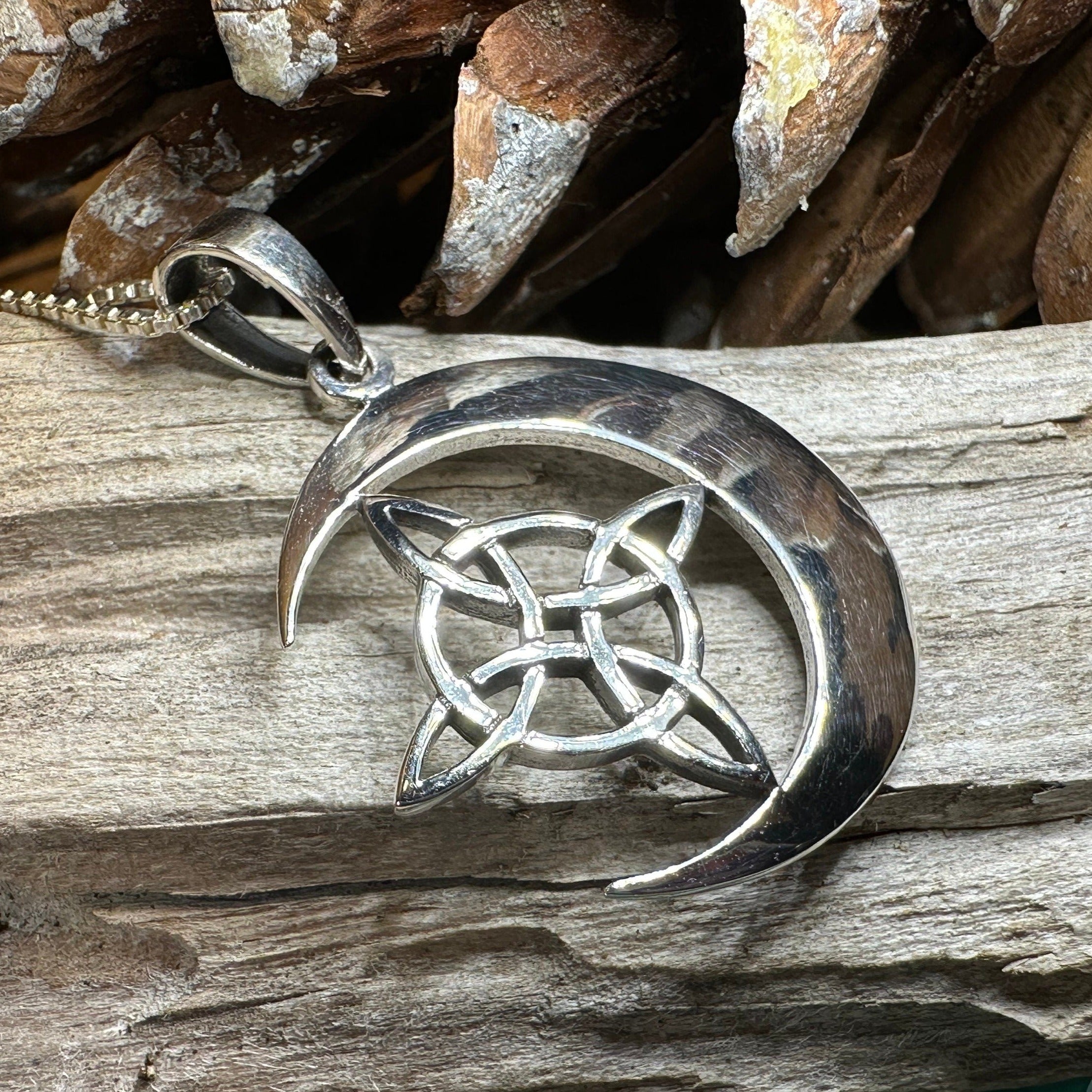 Erenay Celtic Moon Necklace
